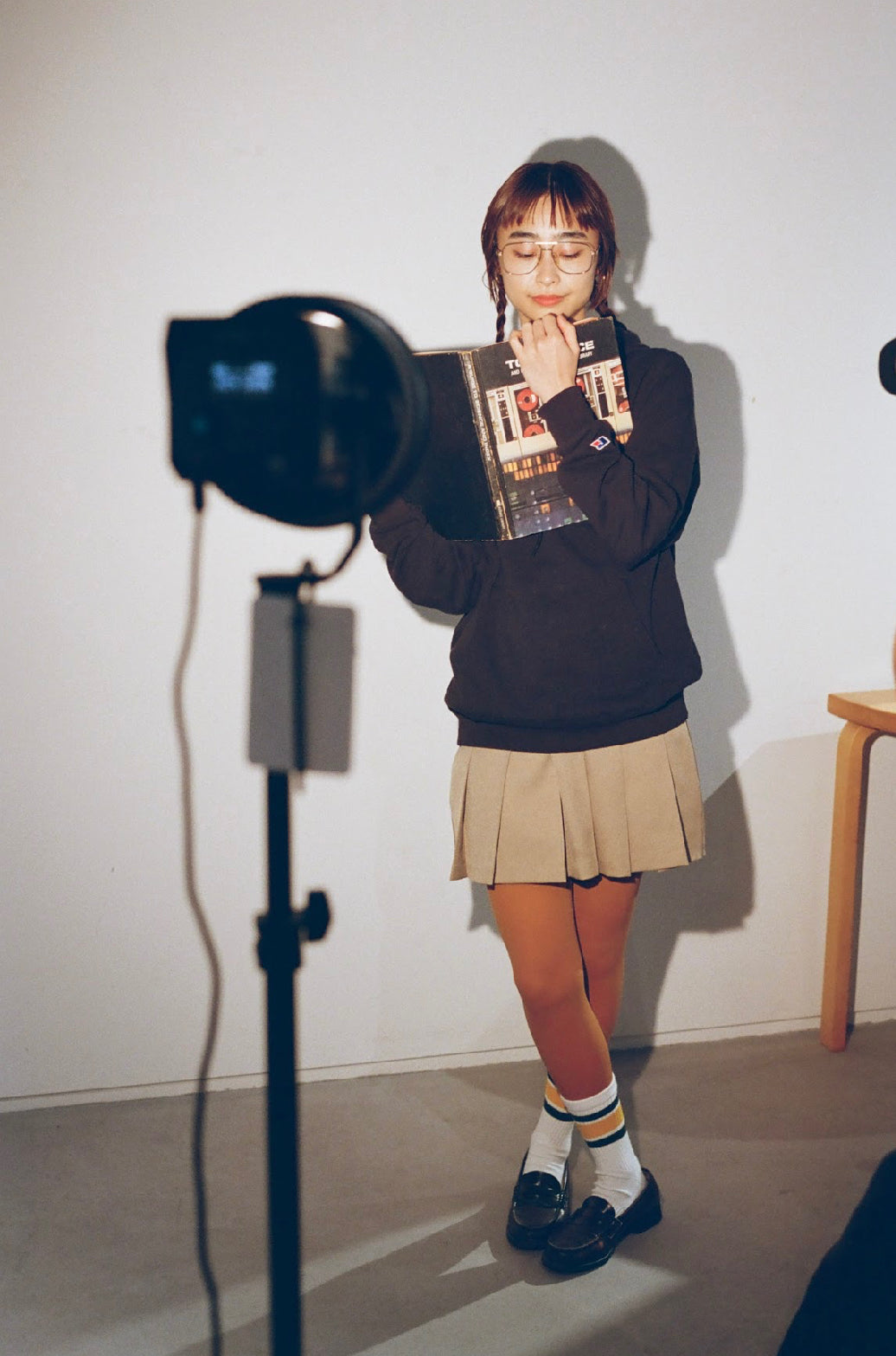 さらに100円引き◆NERDY◆ESSENTIAL SWEATSHIRT NERDY Big Logo Pullover Hoodie CREAM 21HO-I（ノルディー