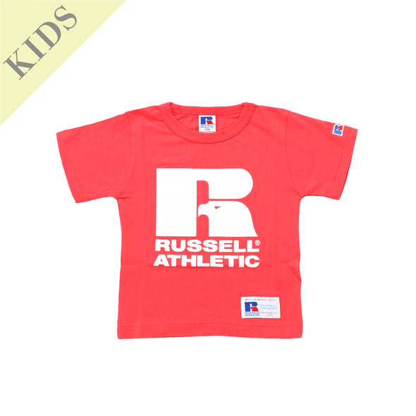 《kids》RUSSELL BIG LOGO FRONT PRINT T ＜RCK-1001PT＞RUSSELL ATHLETIC