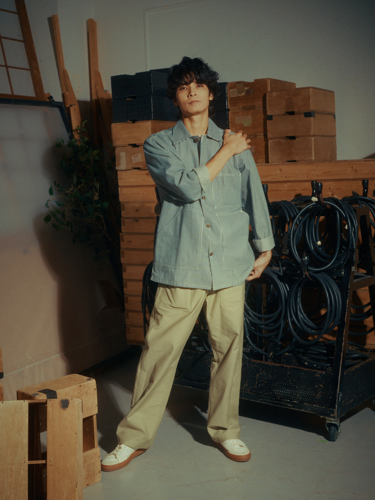 ＜GHI#26551＞Back Satin Fatigue Pants 'STANDARD'