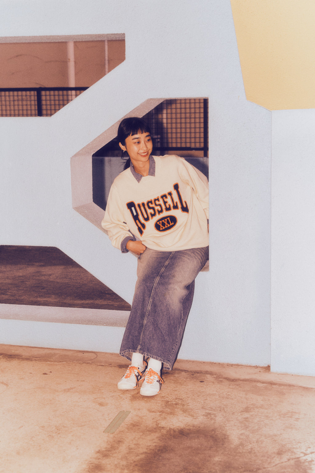 ＜RC-24710＞5G Cotton Jersey Knit Logo Sweater