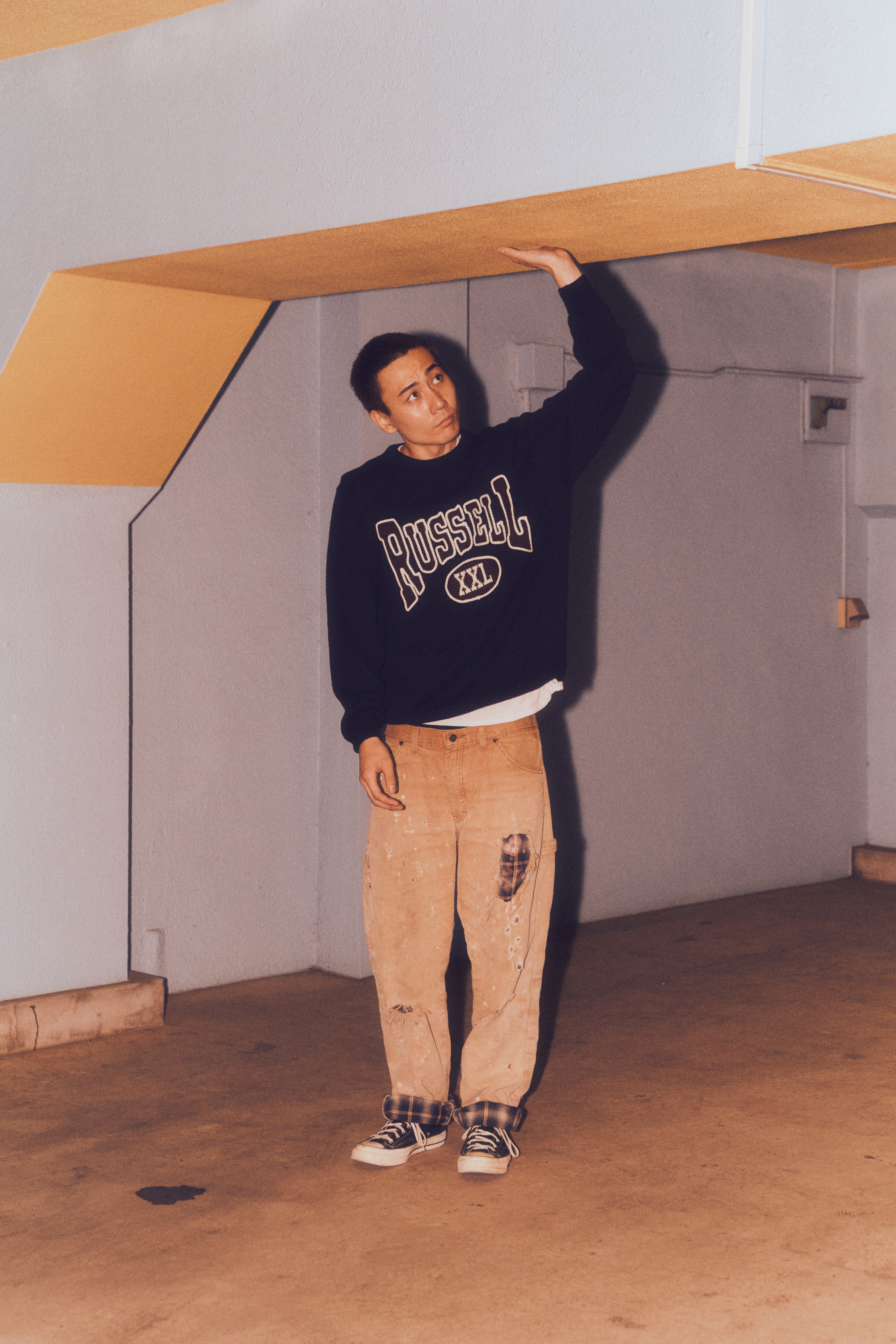 ＜RC-24710＞5G Cotton Jersey Knit Logo Sweater
