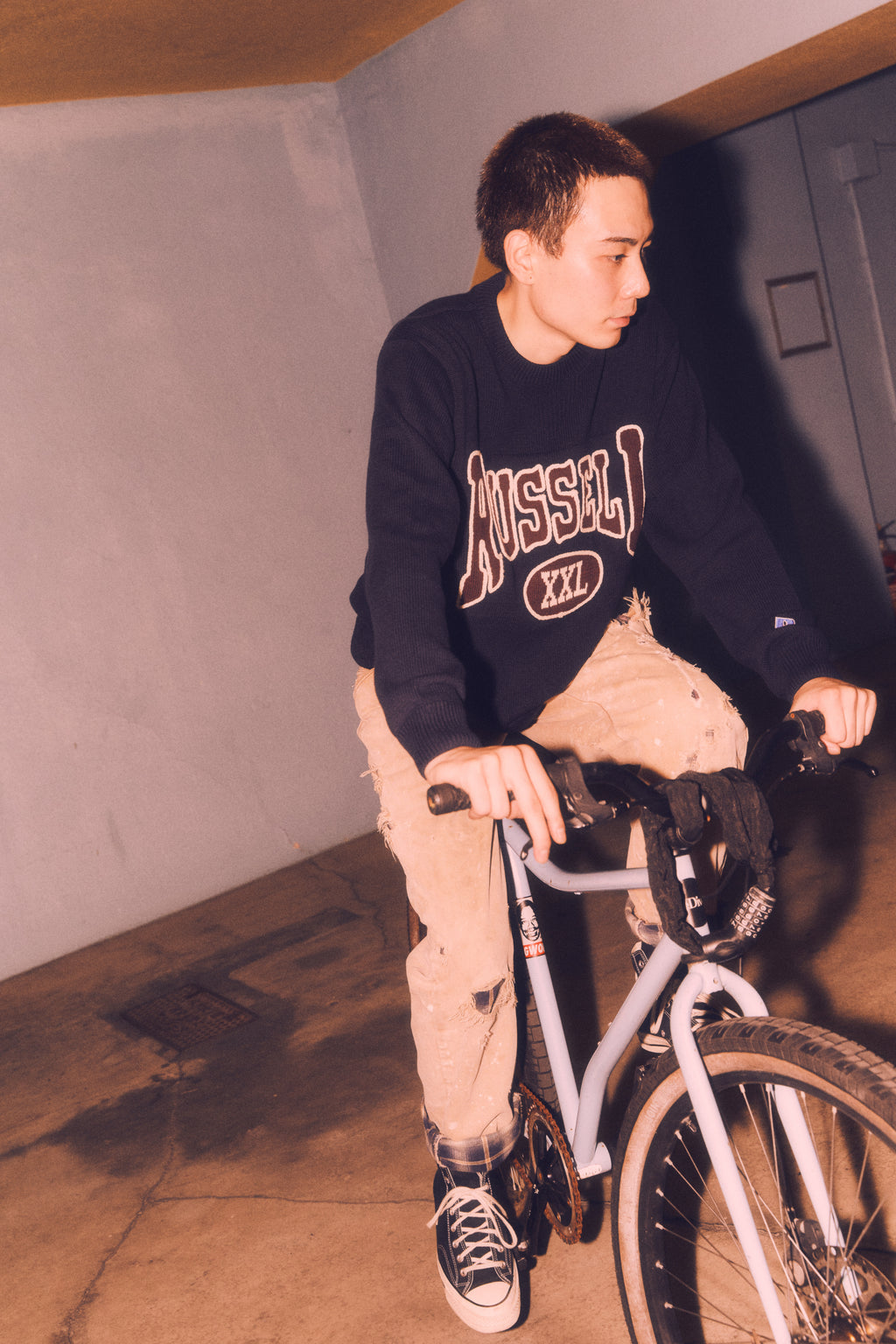 ＜RC-24710＞5G Cotton Jersey Knit Logo Sweater