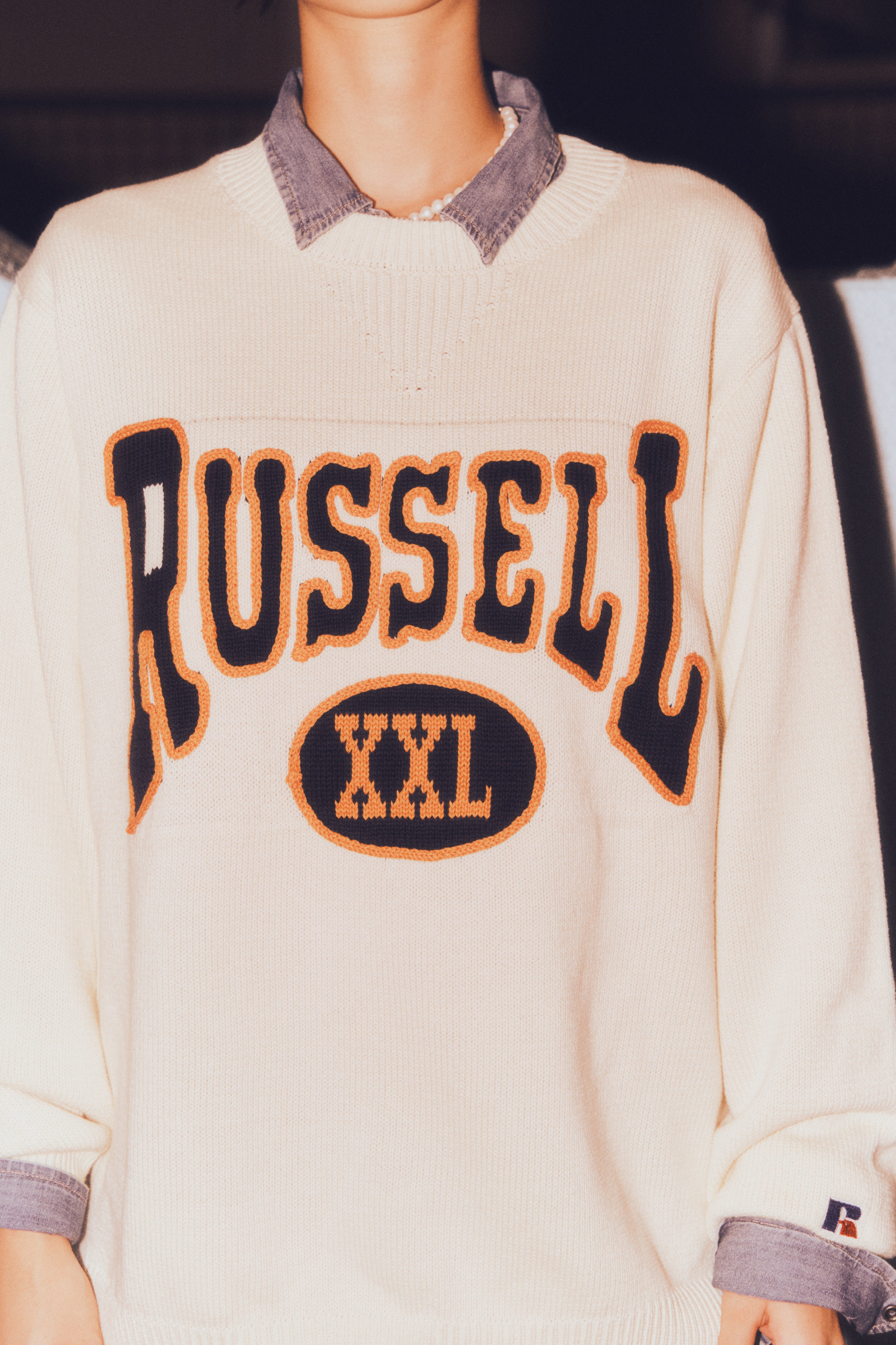 ＜RC-24710＞5G Cotton Jersey Knit Logo Sweater