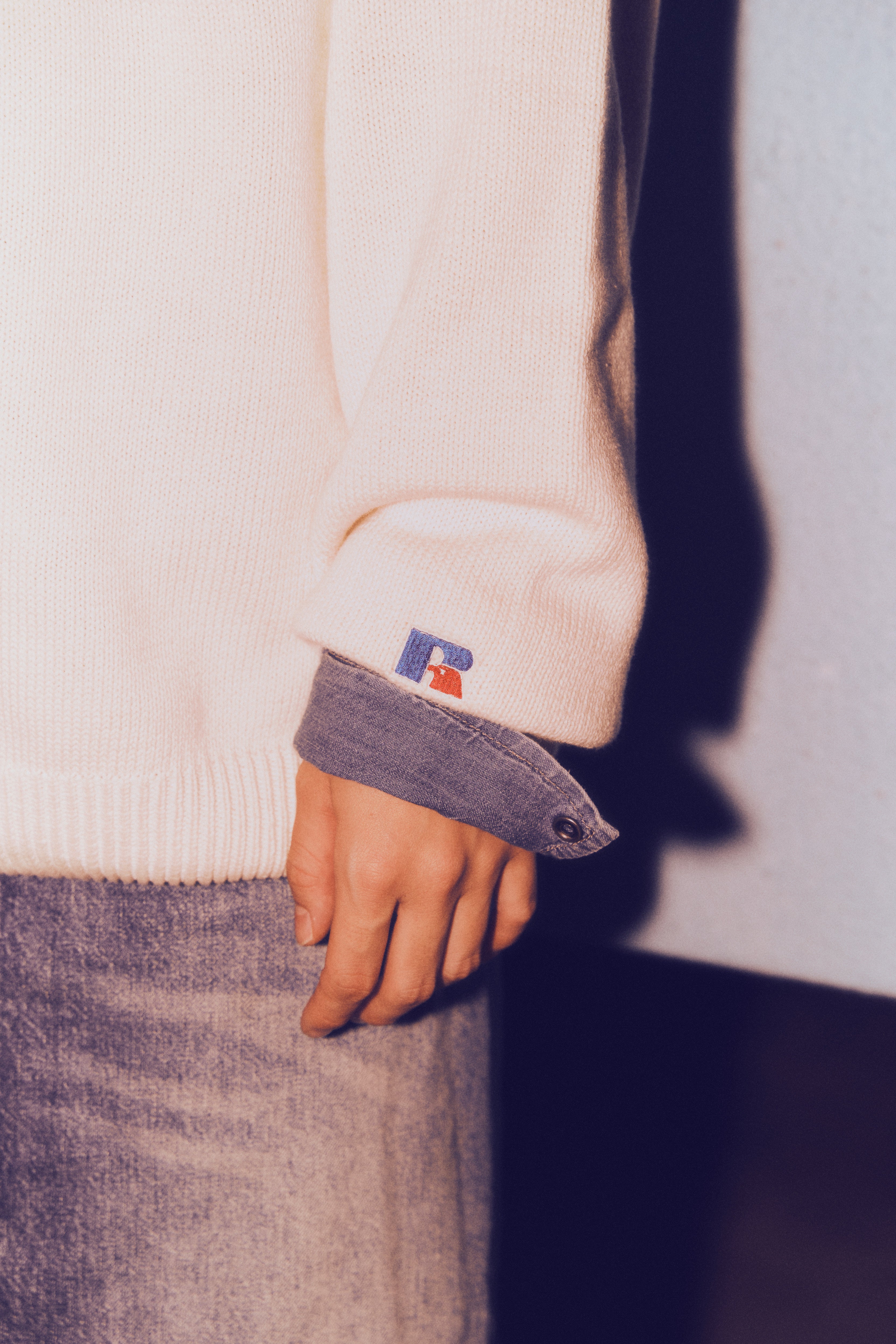 ＜RC-24710＞5G Cotton Jersey Knit Logo Sweater