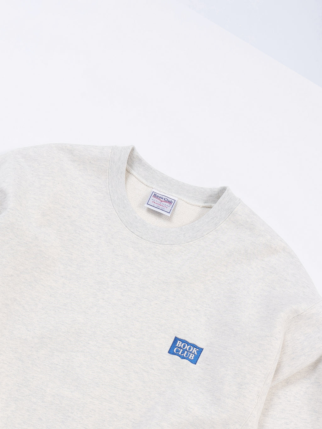 ＜BC#26001＞Heavy Oz Cotton Sweat Crew Shirt -BOOK CLUB Logo Emb-