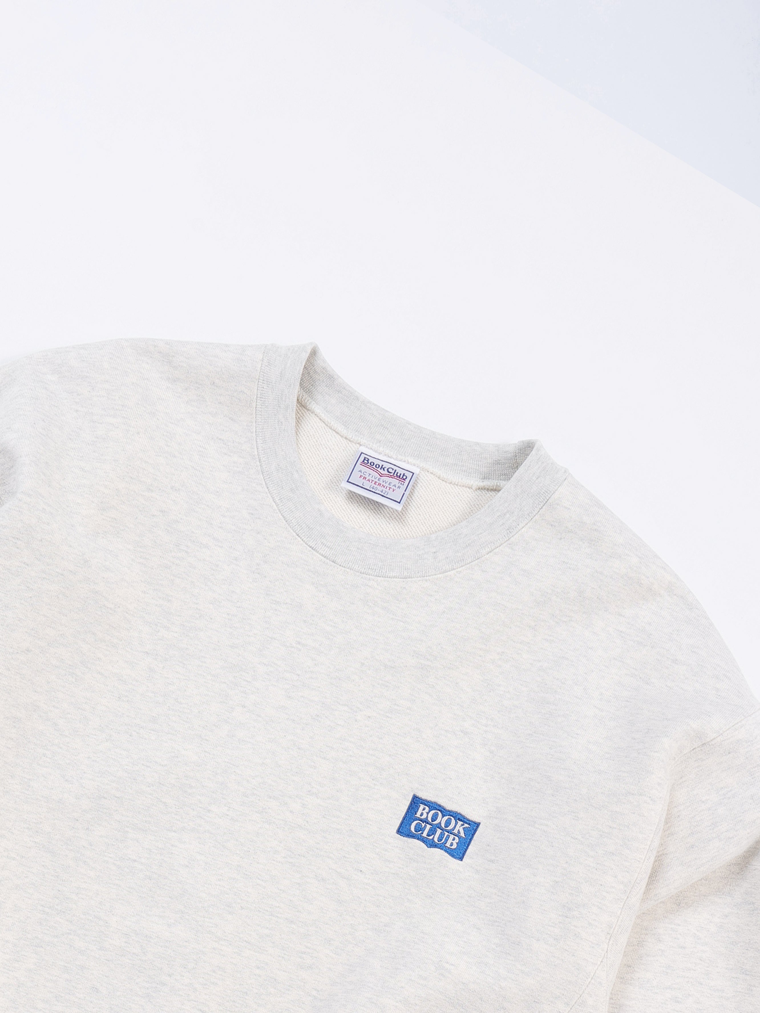 ＜BC#26001＞Heavy Oz Cotton Sweat Crew Shirt -BOOK CLUB Logo Emb-