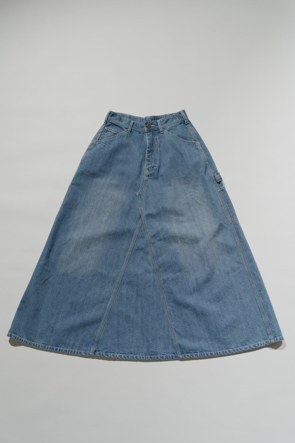 ＜GHI#26558W＞11.5oz Cotton Denim Painter Skirt 'CARPENTER'