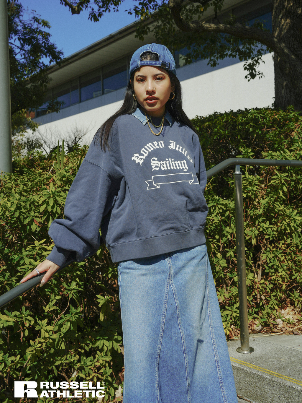 ＜RC-24721＞Wmns BOOK STORE Square Silhouette Crew Shirts