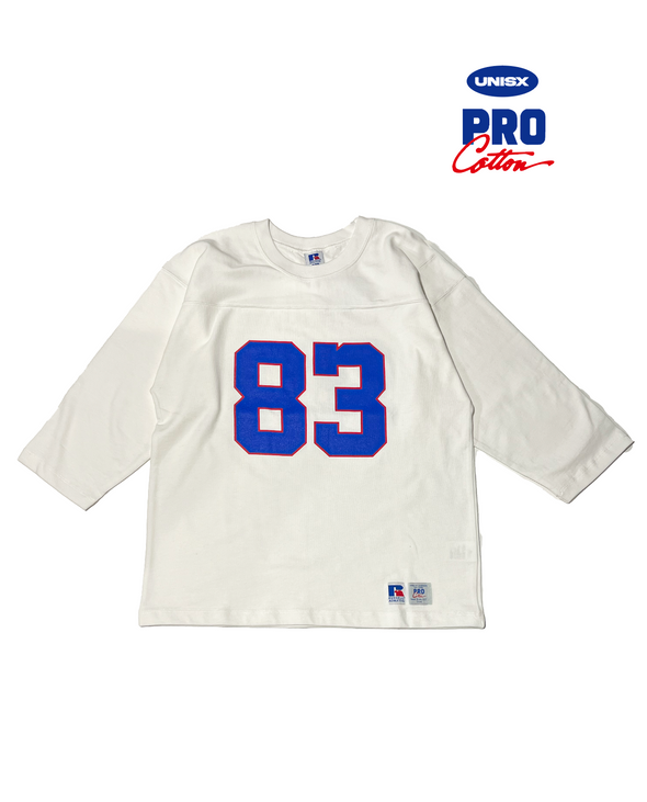 Pro Cotton Jersey3/4 Sleeve Football T〈RC-19536〉-RUSSELL ATHLETIC-