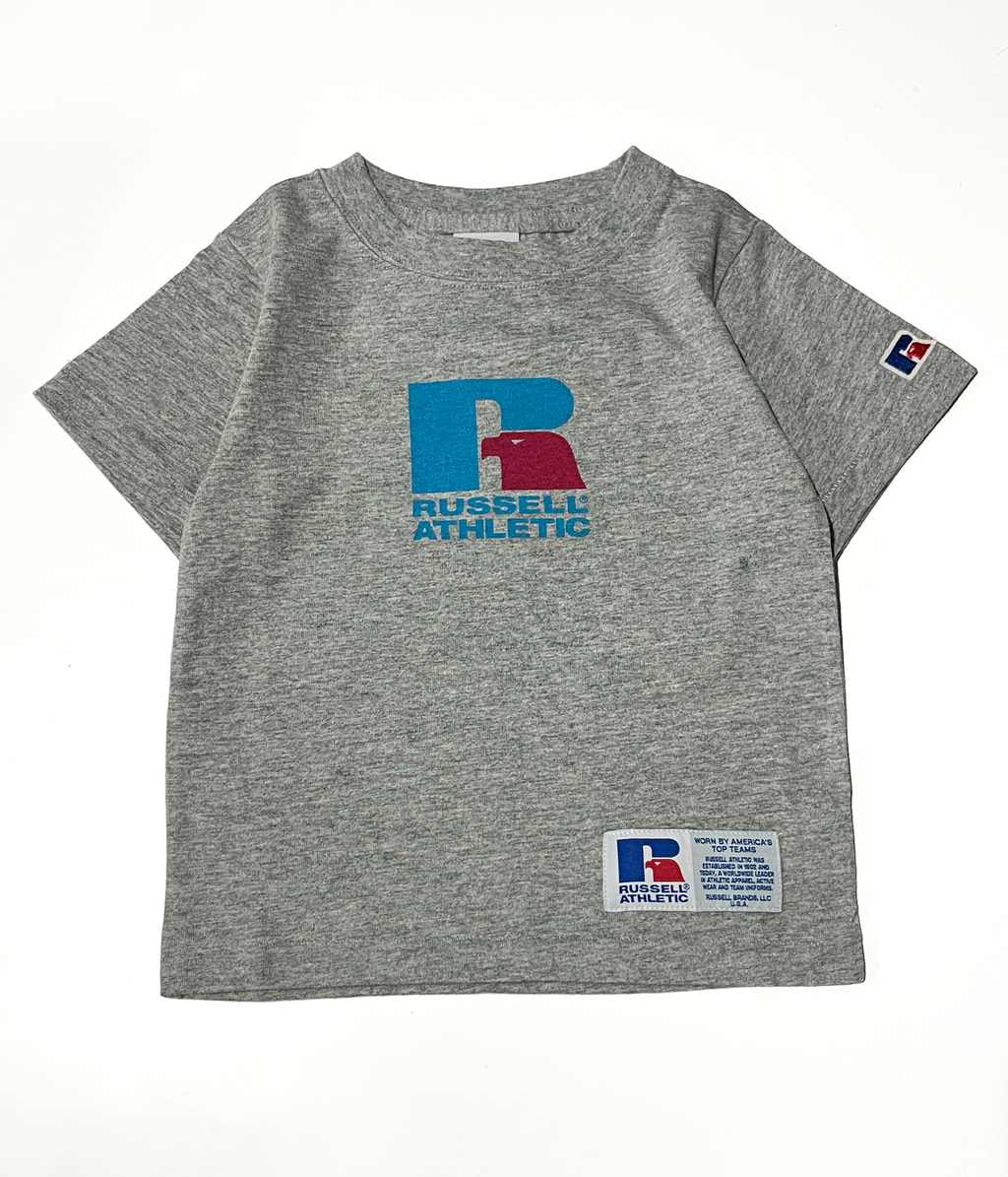 ＜RCK-1001PT−2＞【KIDS】RUSSELL LOGO FRONT PRINT T