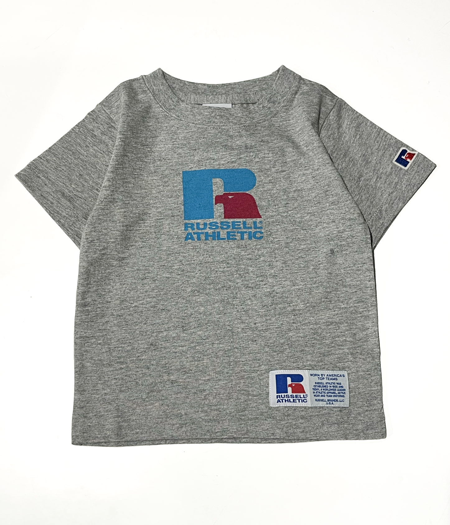 ＜RCK-1001PT−2＞【KIDS】RUSSELL LOGO FRONT PRINT T
