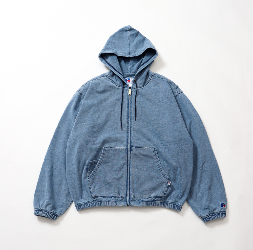 ＜RC-25035＞Denim Sweat Zip-up Hoodie