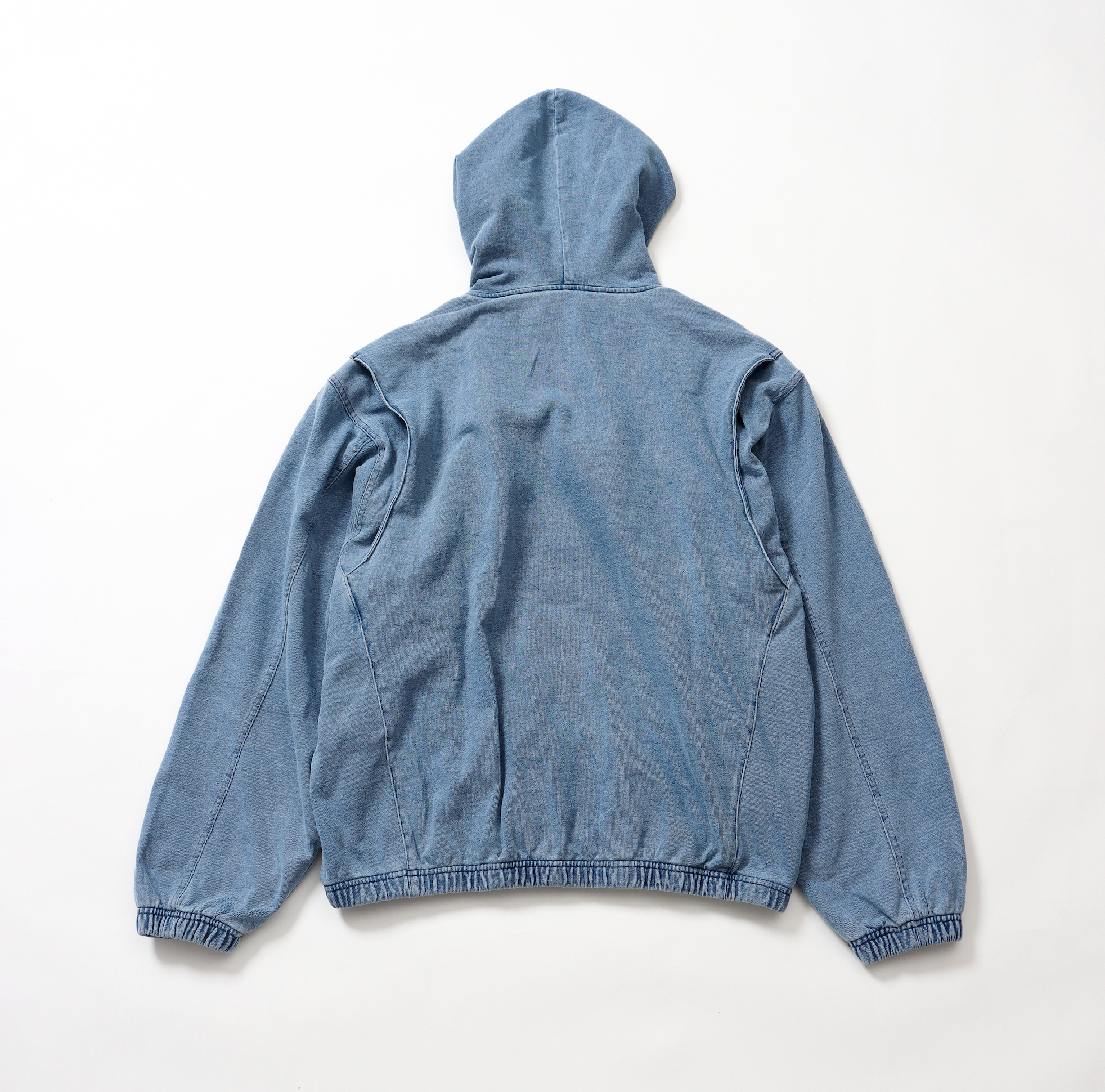 ＜RC-25035＞Denim Sweat Zip-up Hoodie
