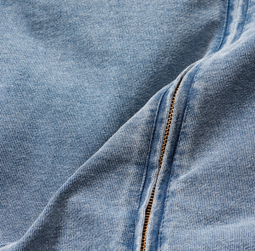＜RC-25035＞Denim Sweat Zip-up Hoodie