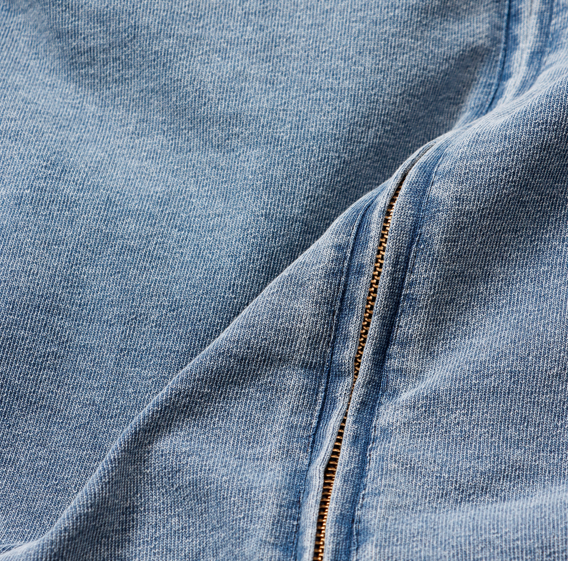 ＜RC-25035＞Denim Sweat Zip-up Hoodie