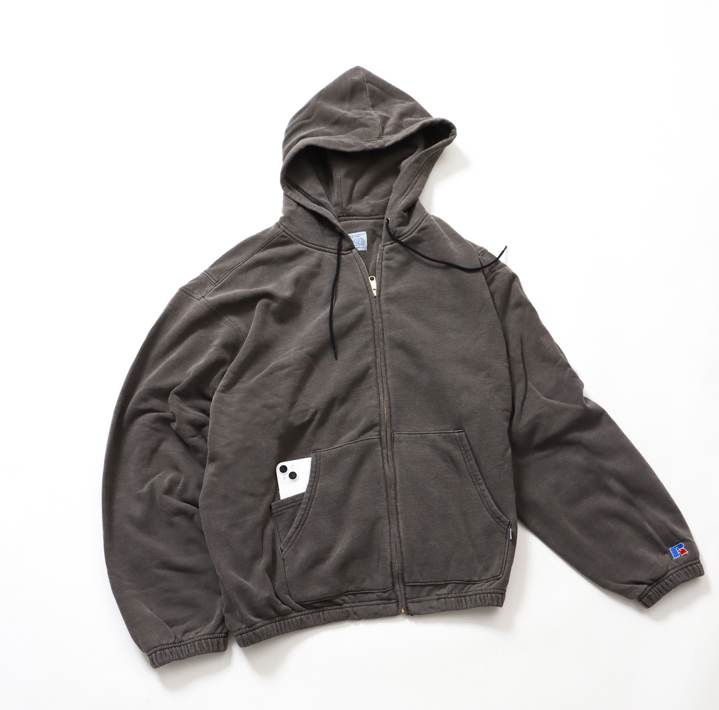 ＜RC-25035＞Denim Sweat Zip-up Hoodie