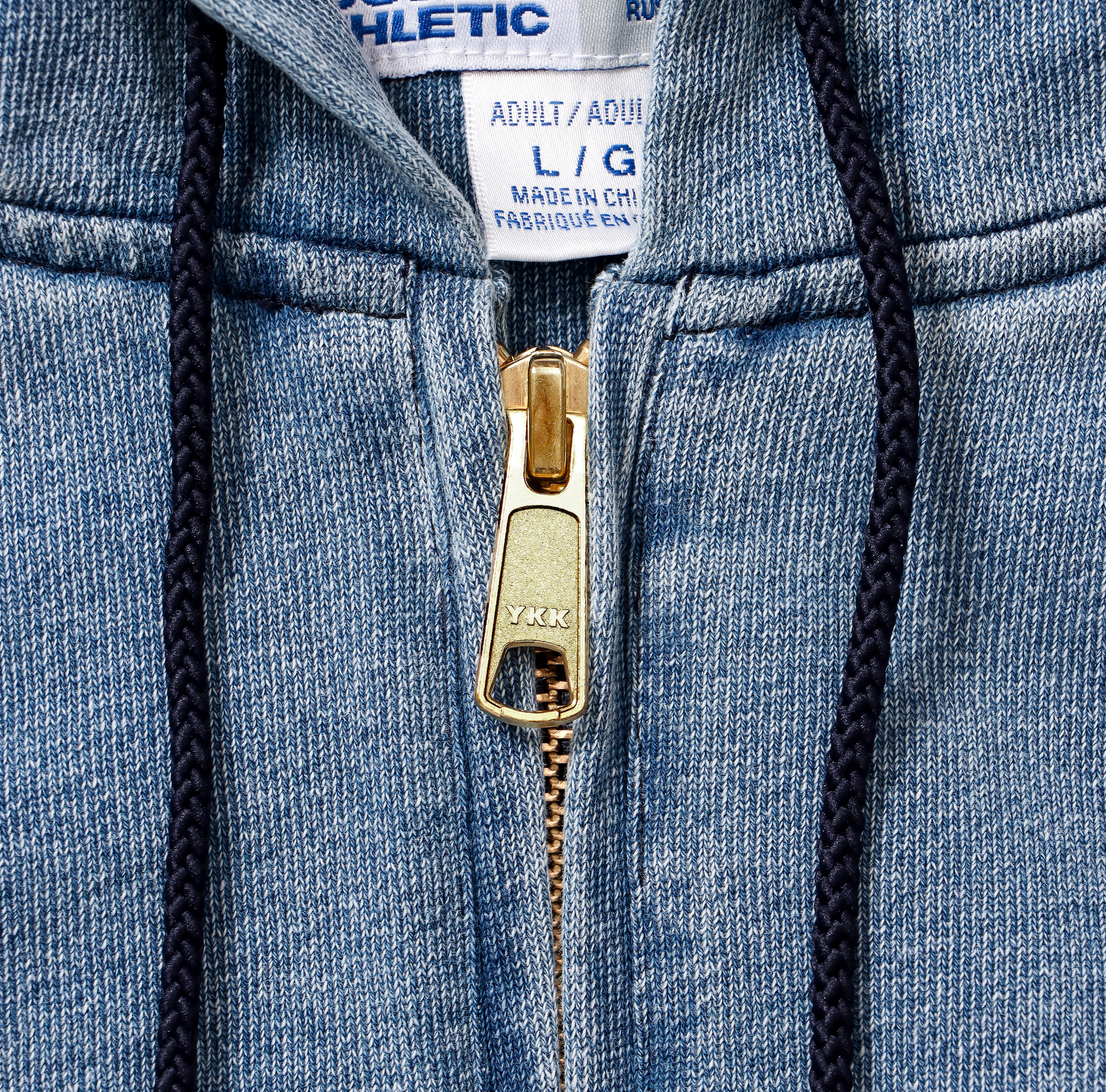 ＜RC-25035＞Denim Sweat Zip-up Hoodie