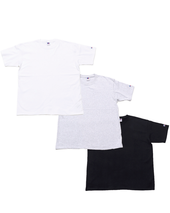 -STANDARD ESSENTIALS- RUSSEL LOGO T-SH＜RJ-1037＞RUSSELL ATHLETIC