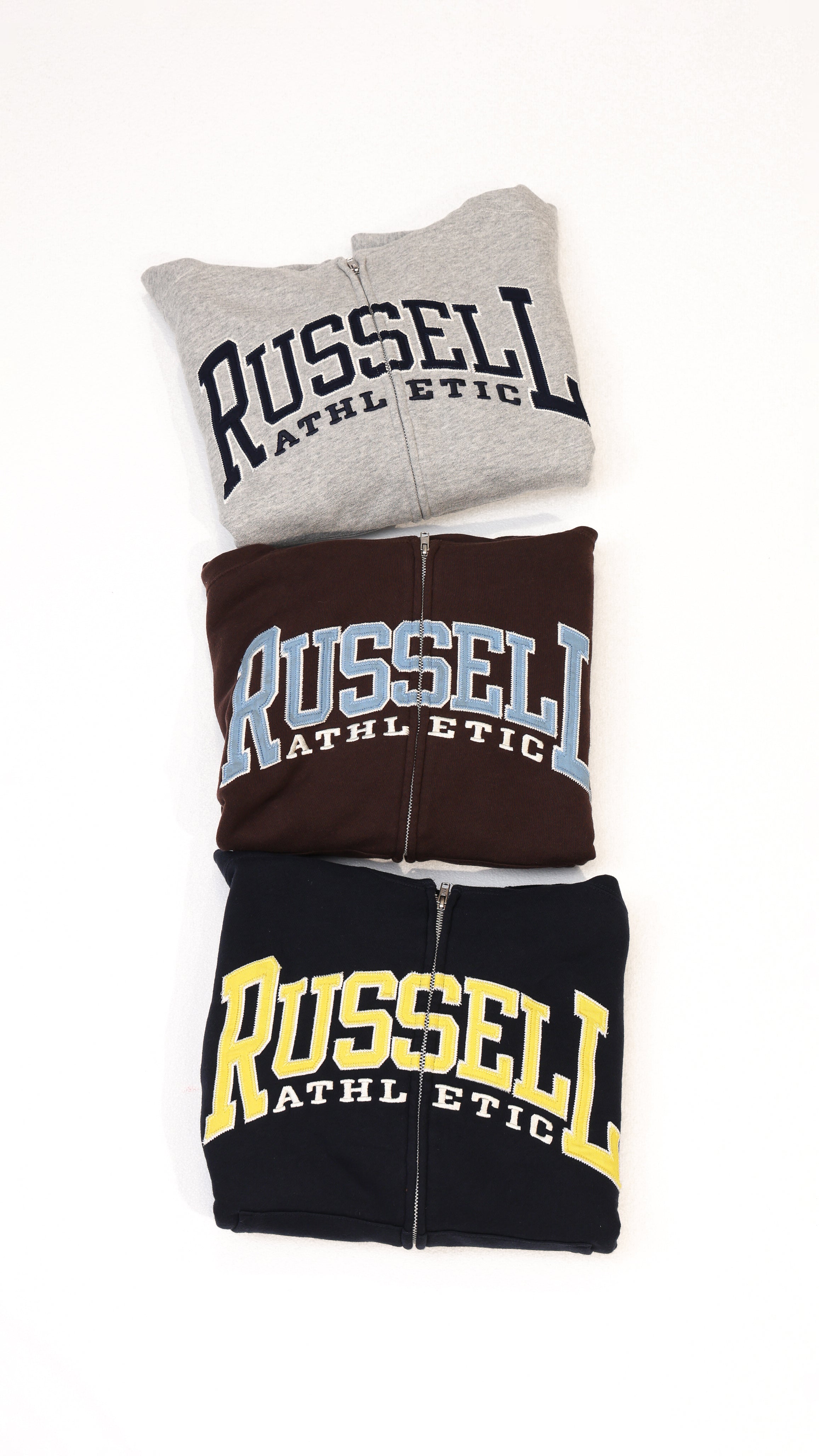 RC-25701＞HIGH COTTON Sweat Letter Patched Zip Hoodie – THE