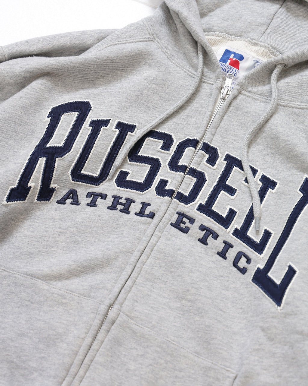 ＜RC-25701＞HIGH COTTON Sweat Letter Patched Zip Hoodie