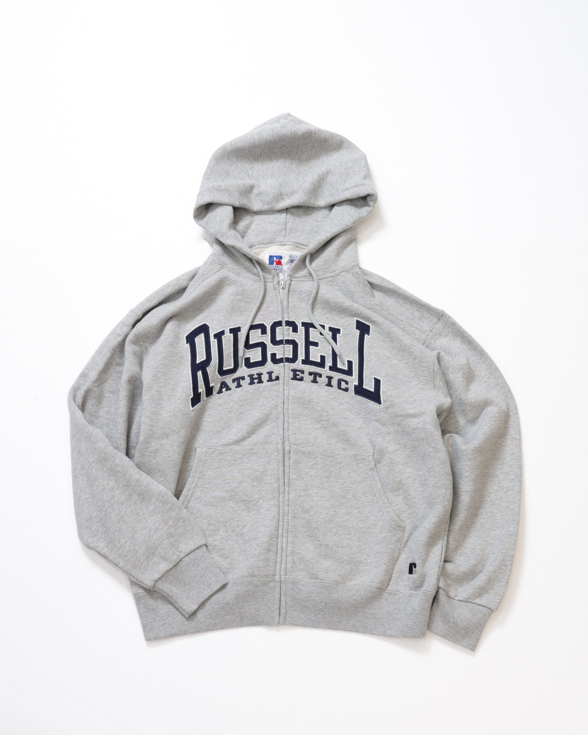 ＜RC-25701＞HIGH COTTON Sweat Letter Patched Zip Hoodie