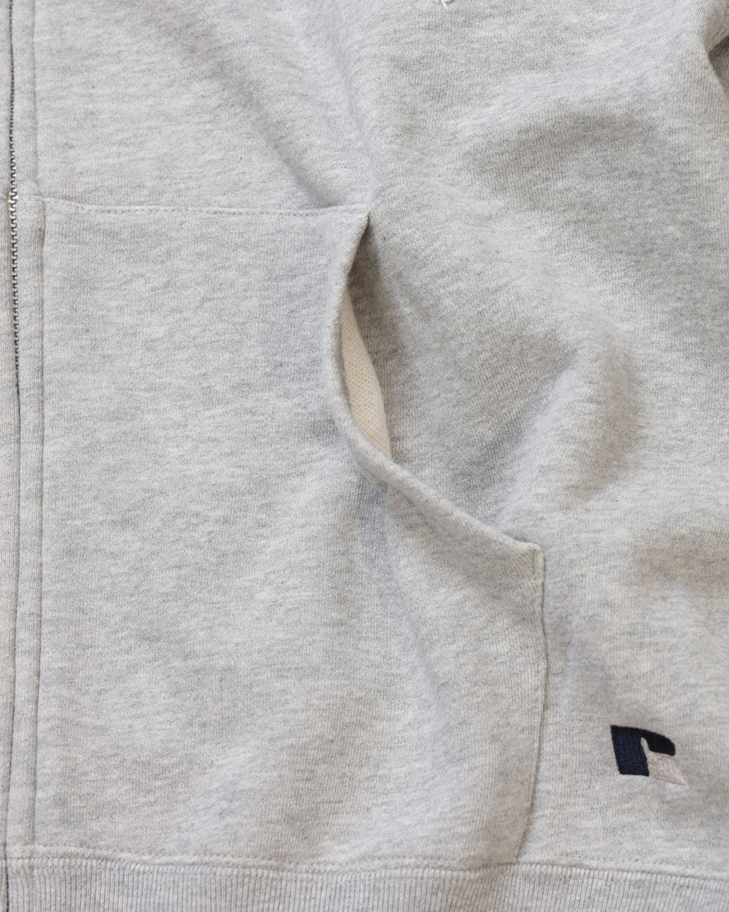 ＜RC-25701＞HIGH COTTON Sweat Letter Patched Zip Hoodie