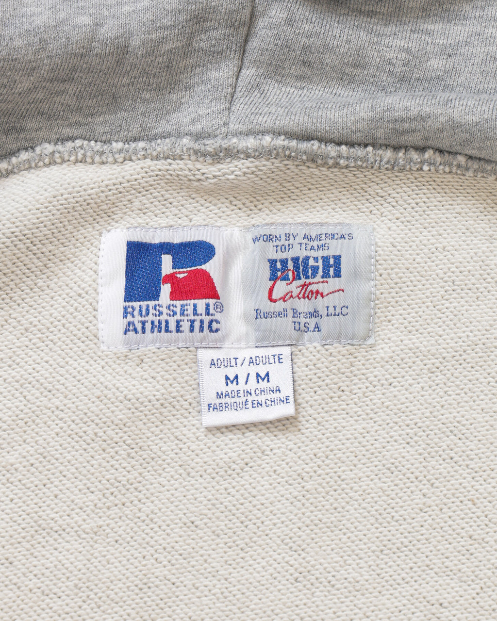 ＜RC-25701＞HIGH COTTON Sweat Letter Patched Zip Hoodie