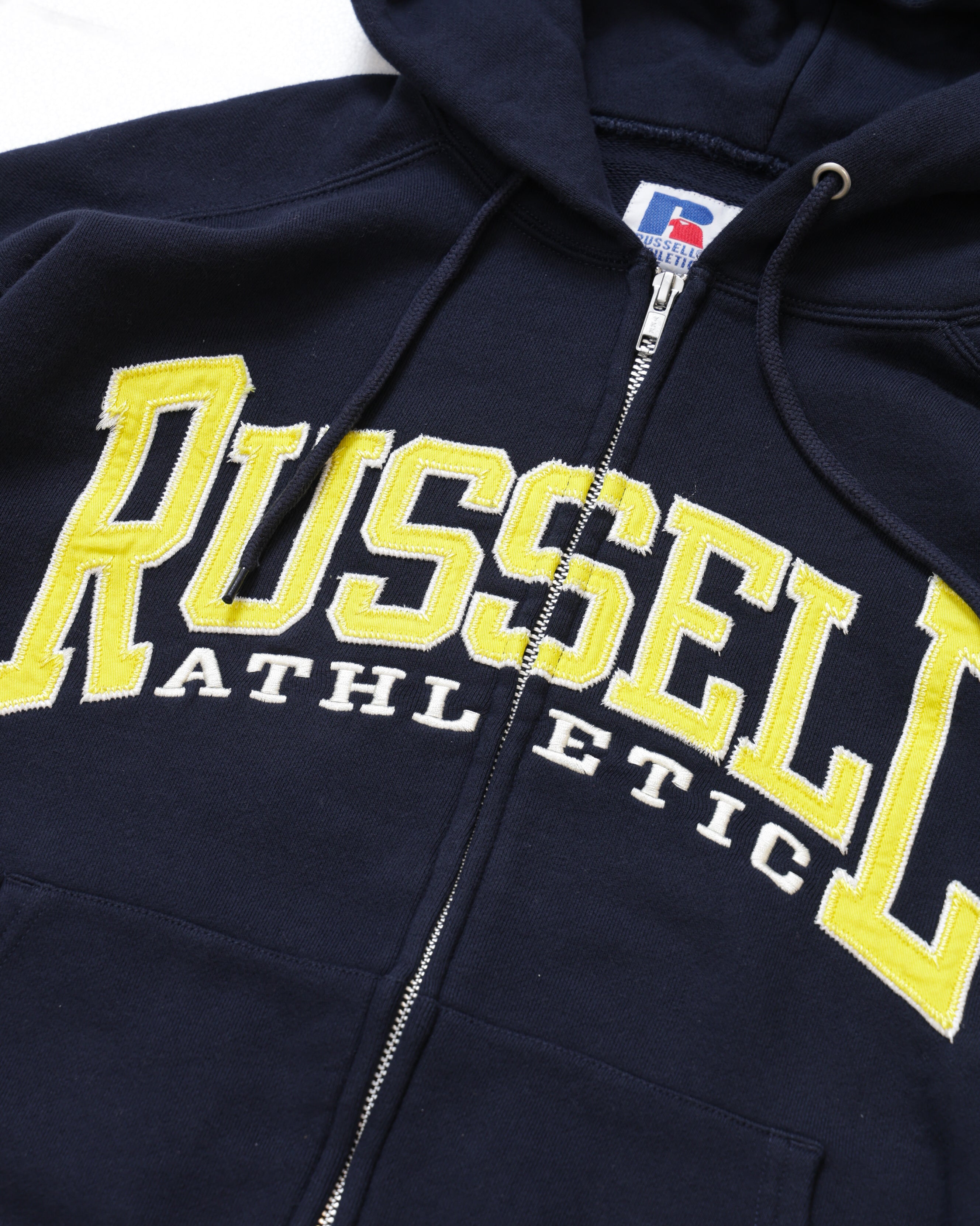 ＜RC-25701＞HIGH COTTON Sweat Letter Patched Zip Hoodie
