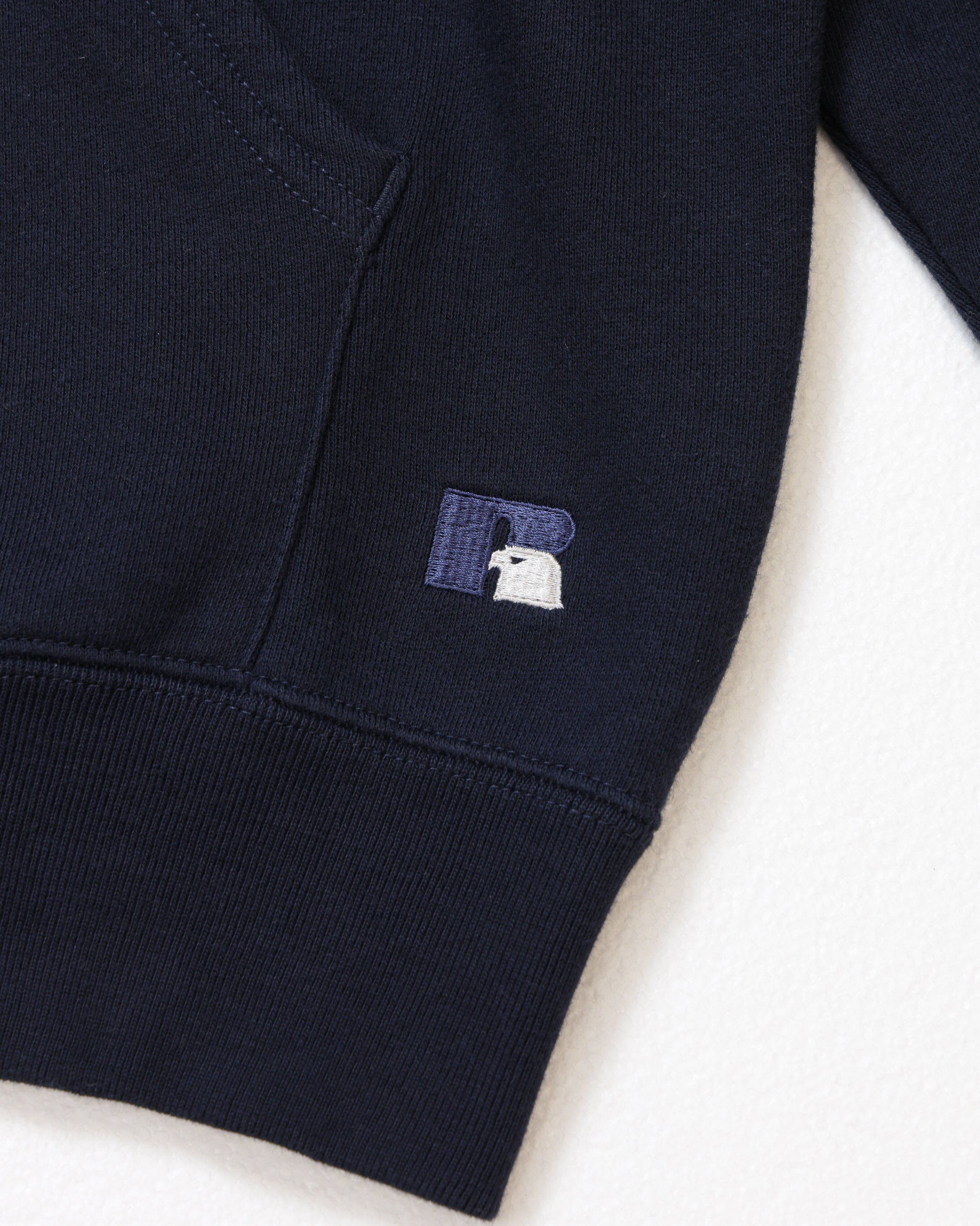 ＜RC-25701＞HIGH COTTON Sweat Letter Patched Zip Hoodie