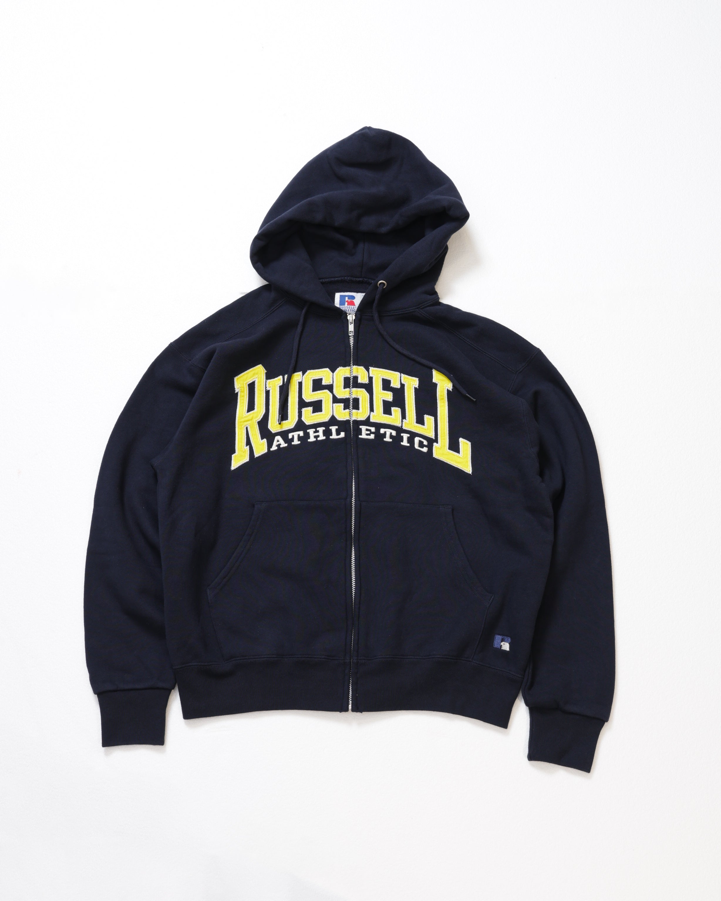 ＜RC-25701＞HIGH COTTON Sweat Letter Patched Zip Hoodie