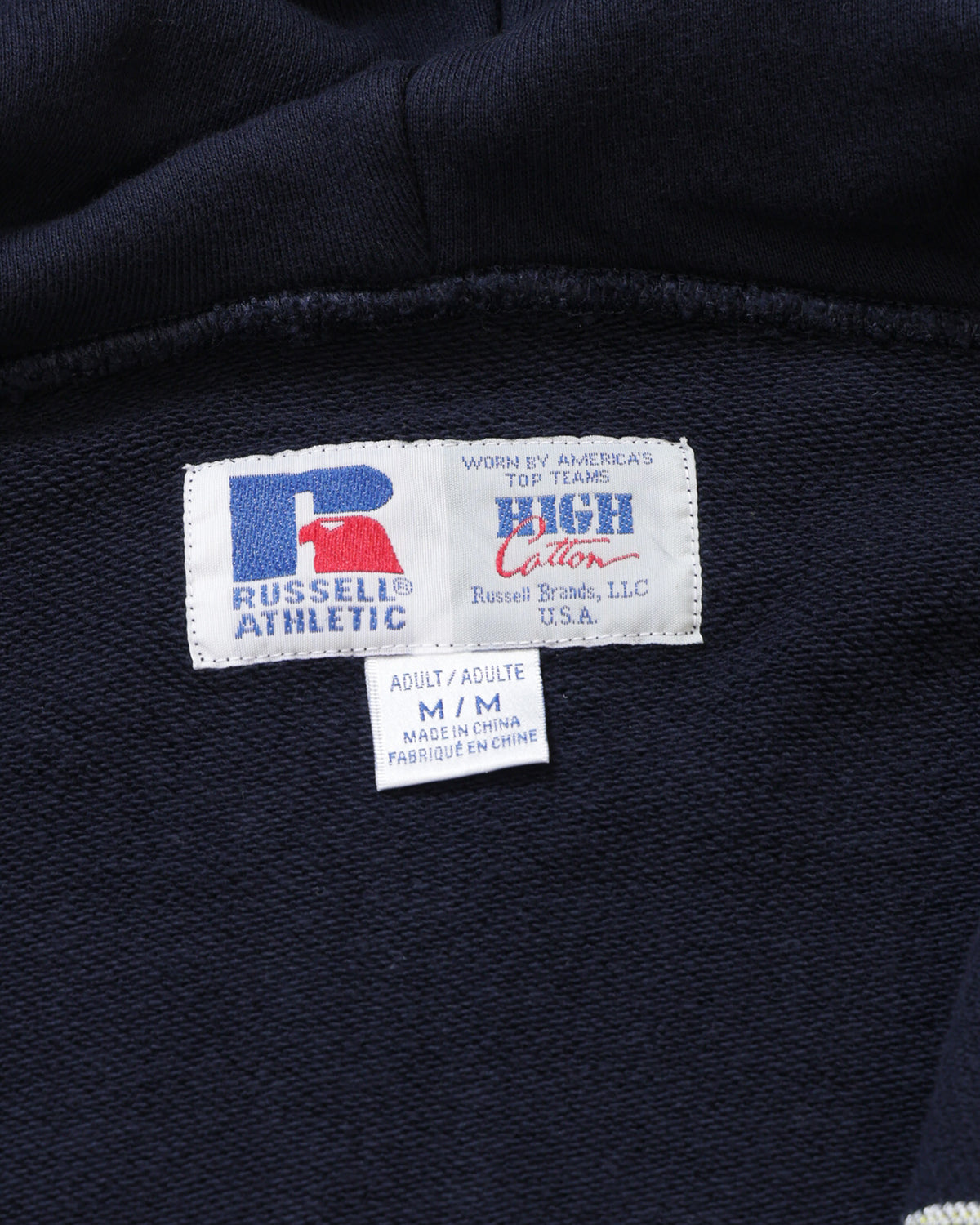 ＜RC-25701＞HIGH COTTON Sweat Letter Patched Zip Hoodie