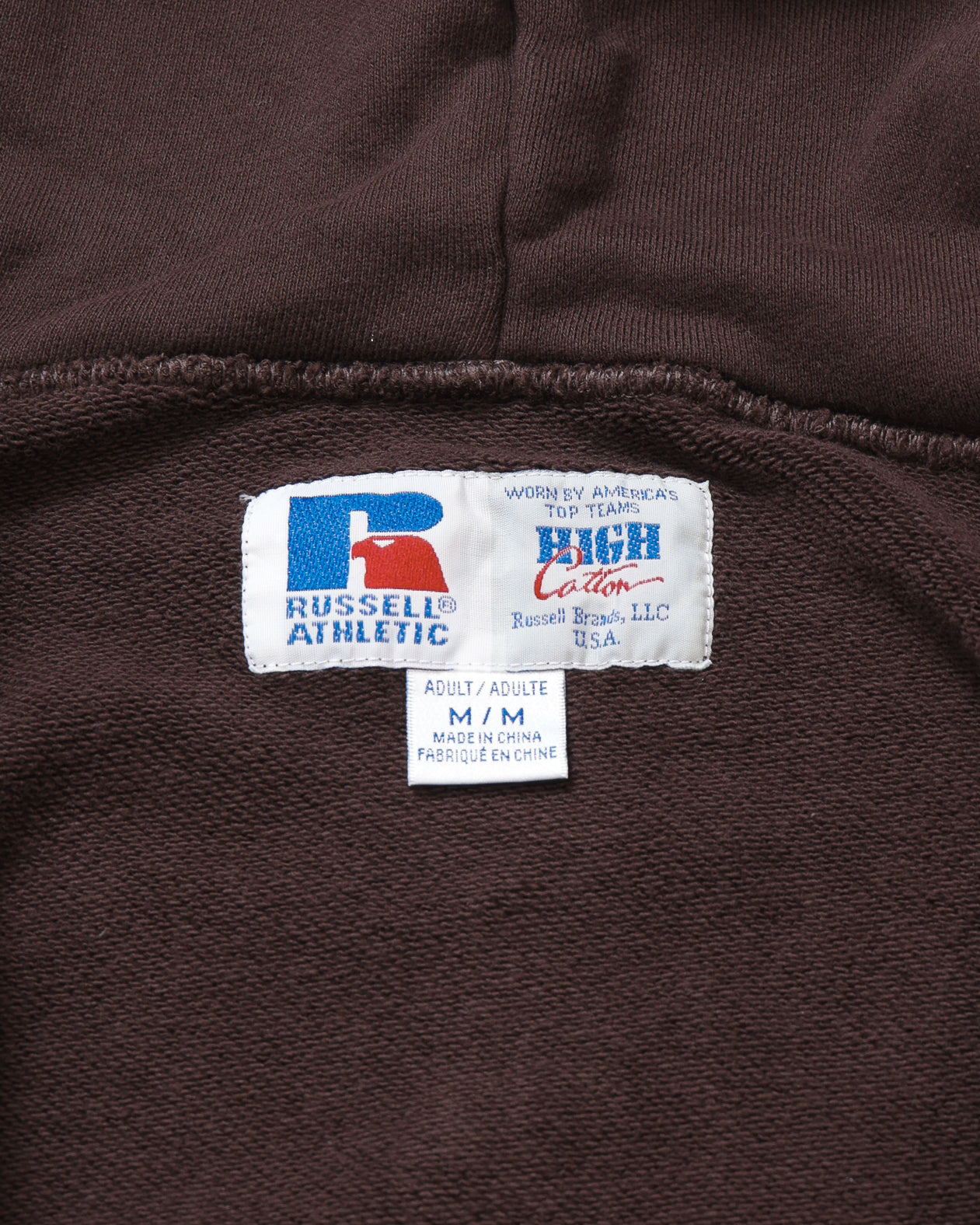 ＜RC-25701＞HIGH COTTON Sweat Letter Patched Zip Hoodie