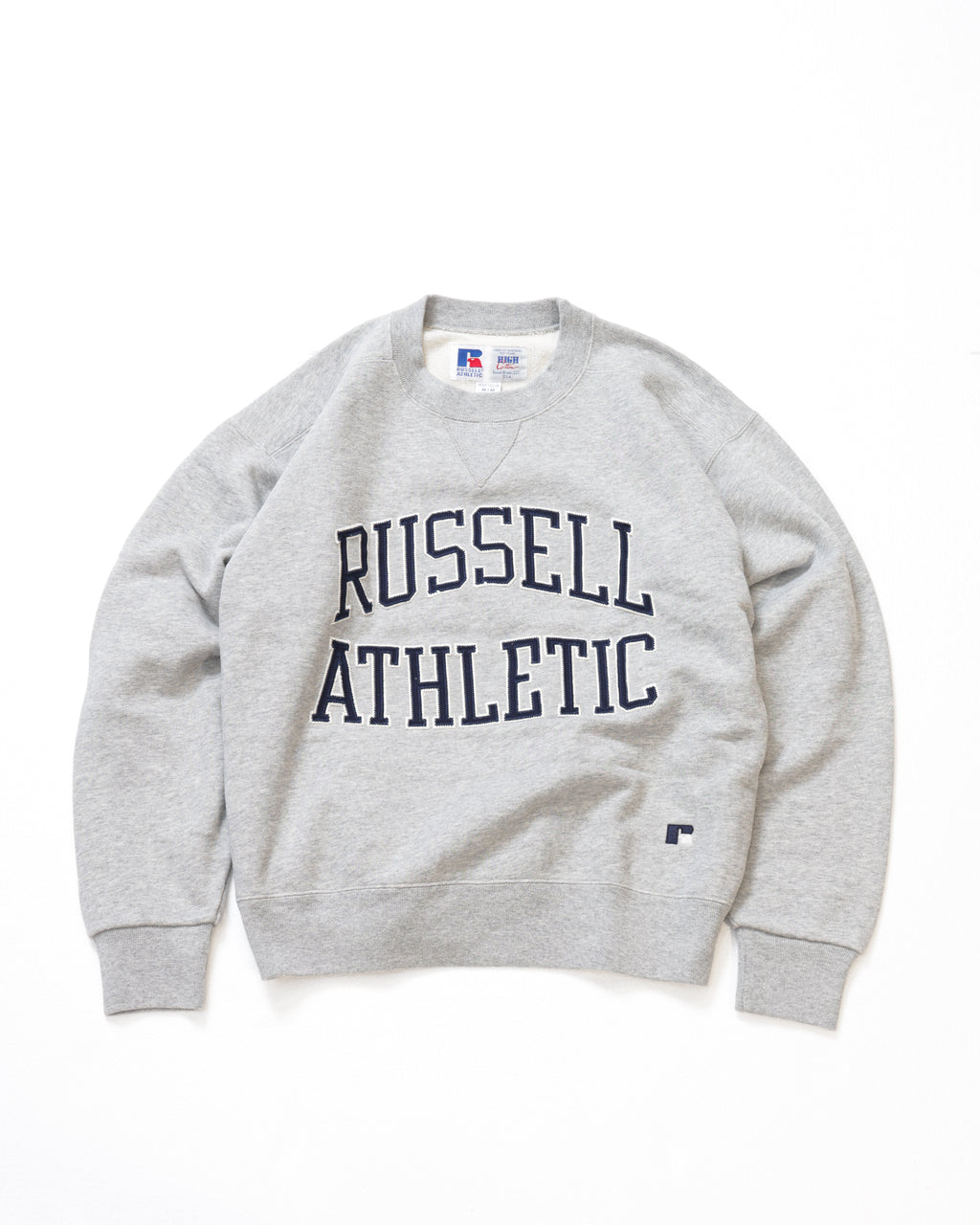 ＜RC-25702＞HIGH COTTON Sweat Letter Patched Shirt
