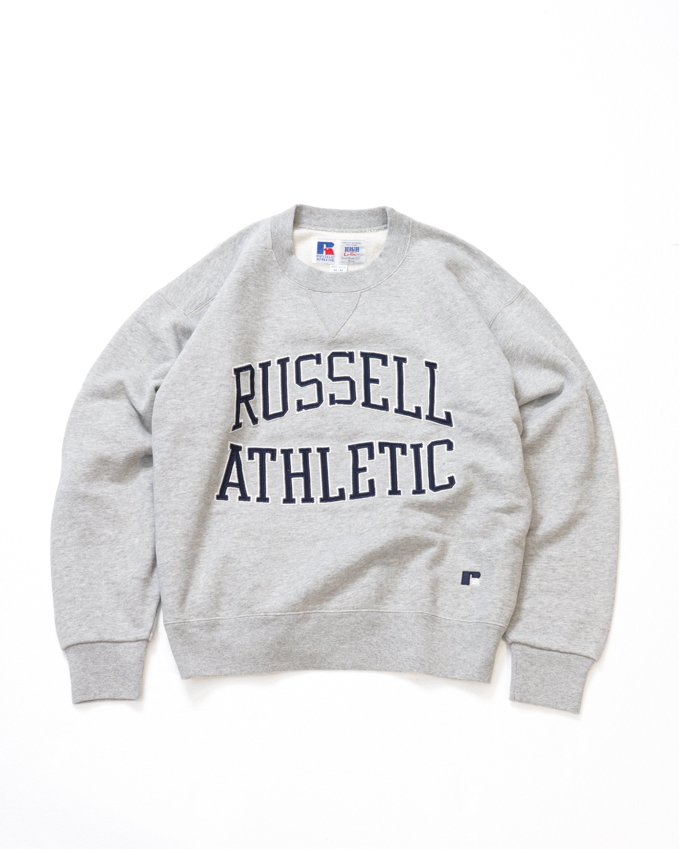 ＜RC-25702＞HIGH COTTON Sweat Letter Patched Shirt