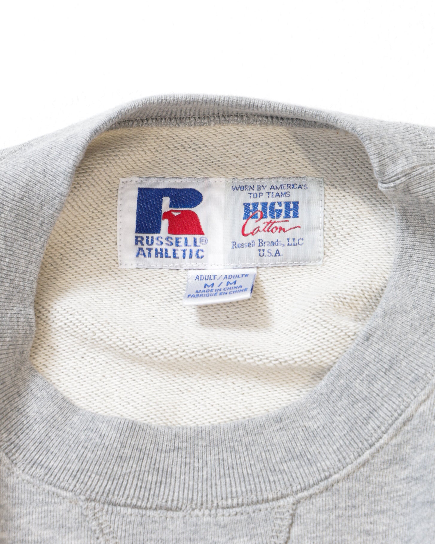 ＜RC-25702＞HIGH COTTON Sweat Letter Patched Shirt