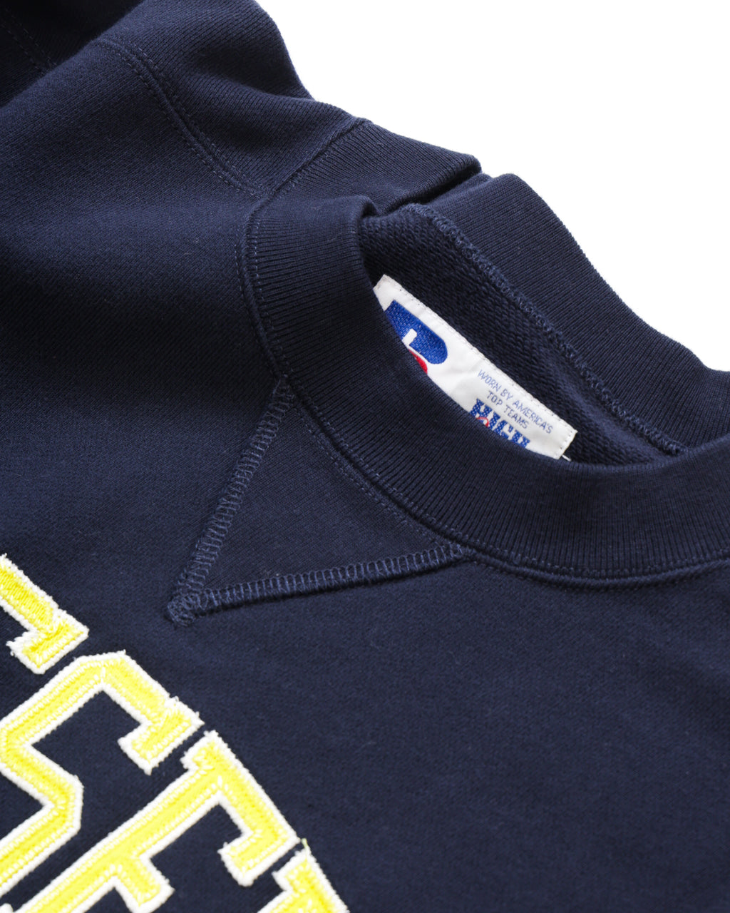 ＜RC-25702＞HIGH COTTON Sweat Letter Patched Shirt