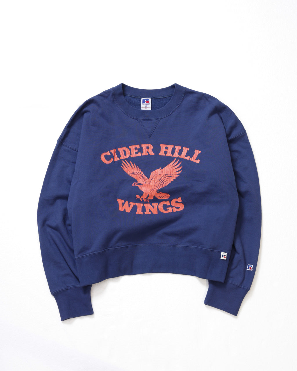 ＜RCW-25717＞Wmns Brushed Fleece Sweat Cropped Shirt