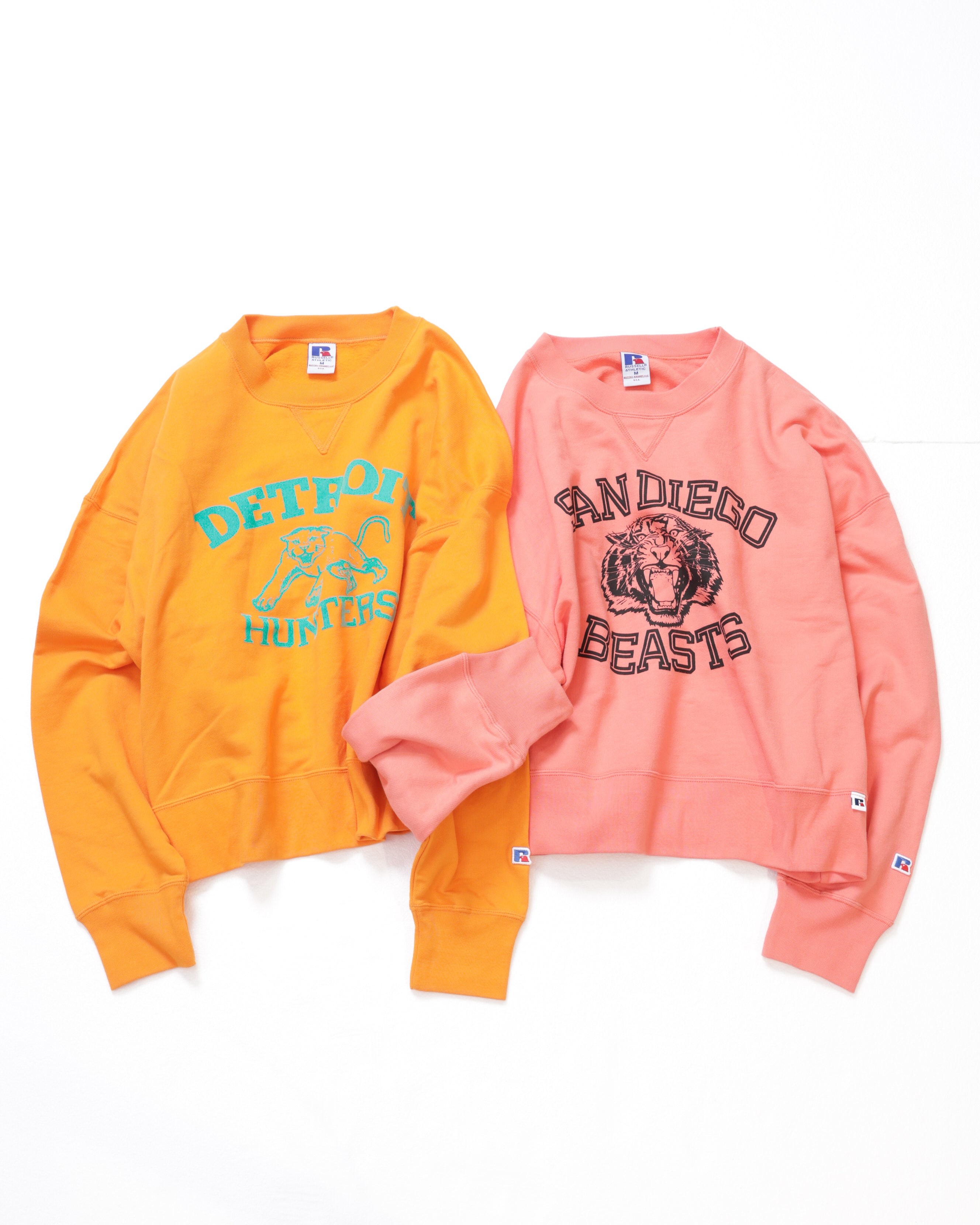 ＜RCW-25717＞Wmns Brushed Fleece Sweat Cropped Shirt