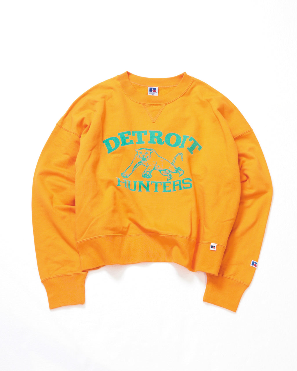 ＜RCW-25717＞Wmns Brushed Fleece Sweat Cropped Shirt