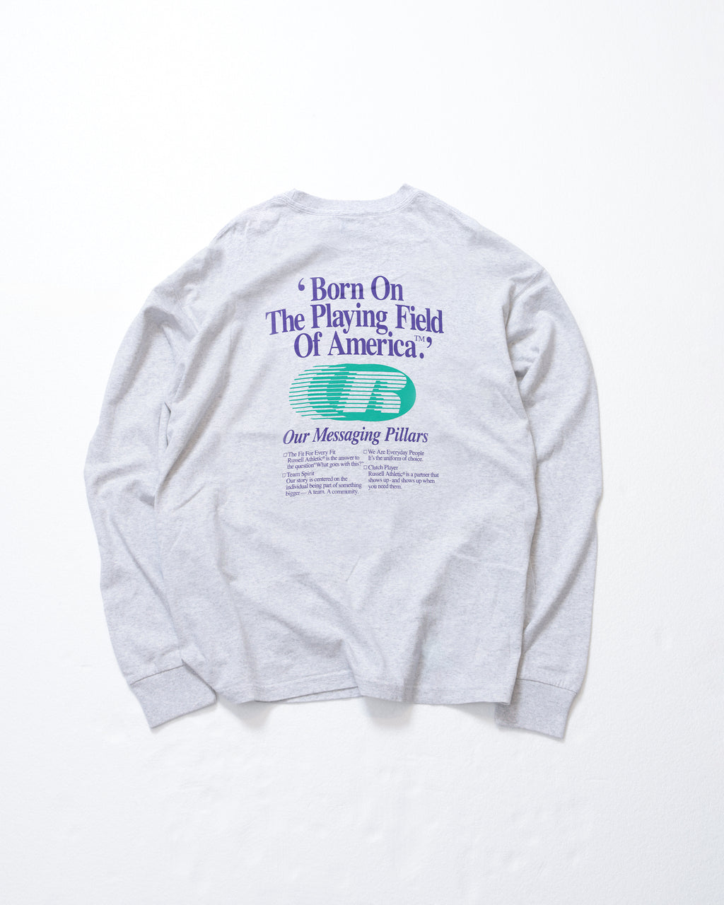 ＜RC-25740-A＞BOOKSTORE Jersey L/S Graphic T-Born On The Playing Field