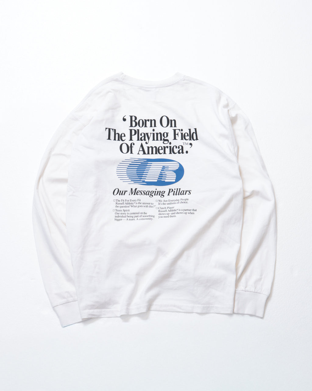 ＜RC-25740-A＞BOOKSTORE Jersey L/S Graphic T-Born On The Playing Field