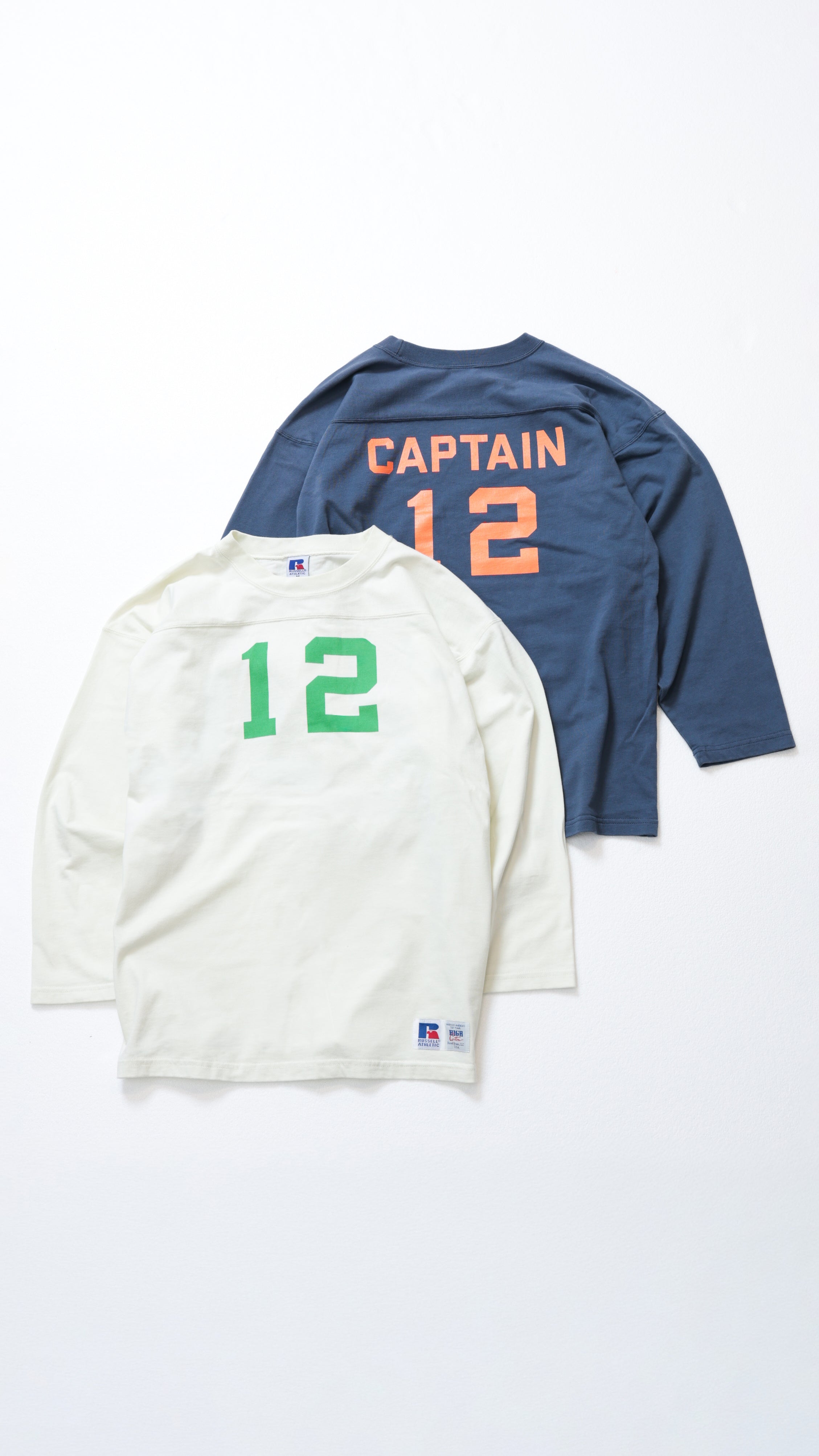 ＜RC-25737＞HIGH COTTON Jersey 3/4 Sleeve Football Shirt