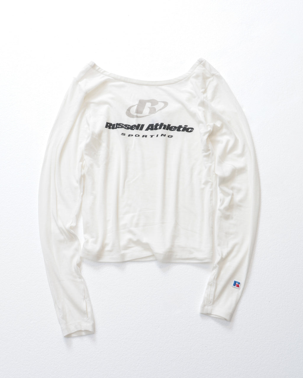 ＜RCW-25736＞Wmns Rib Jersey  L/ST Back Open T