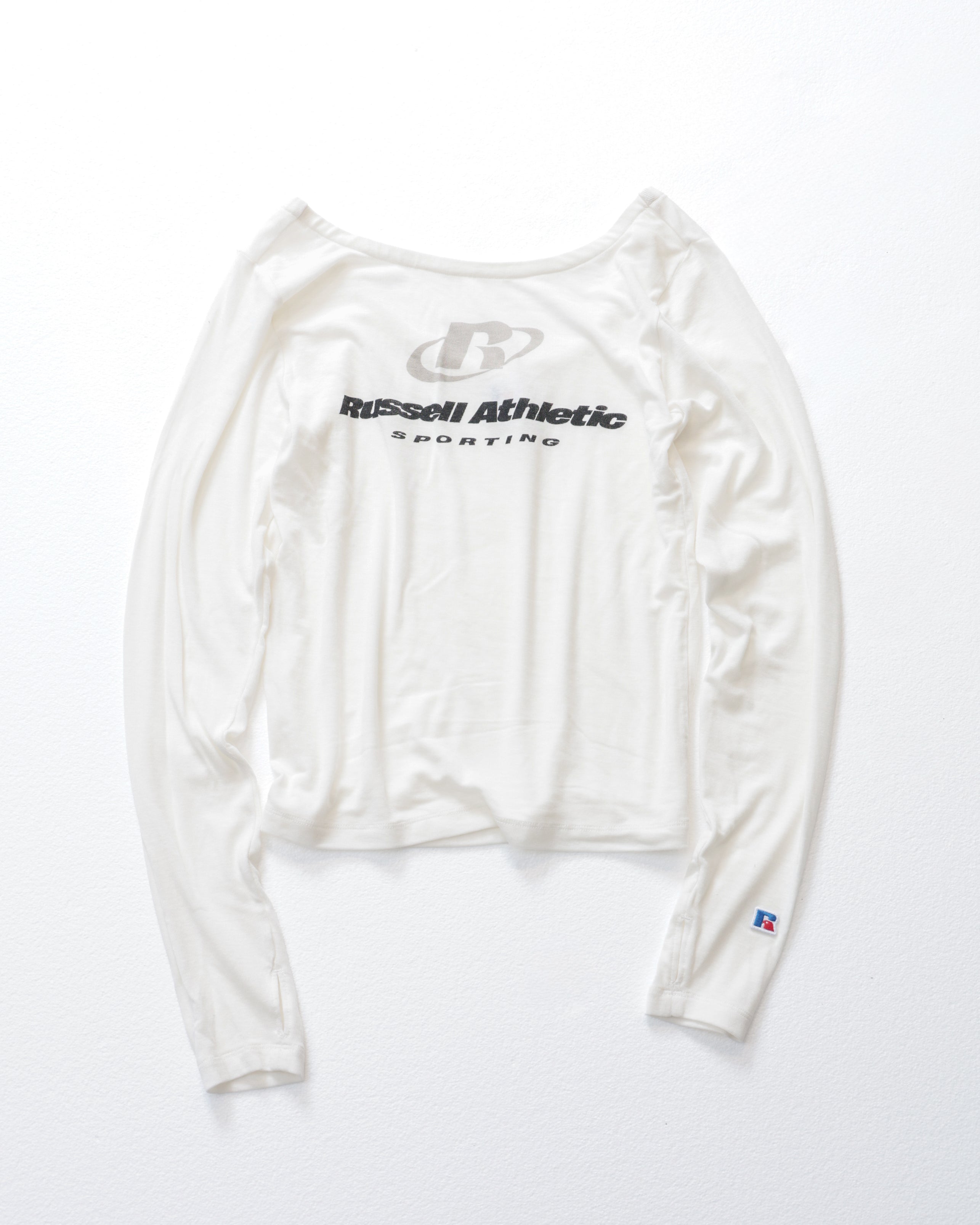 ＜RCW-25736＞Wmns Rib Jersey  L/ST Back Open T