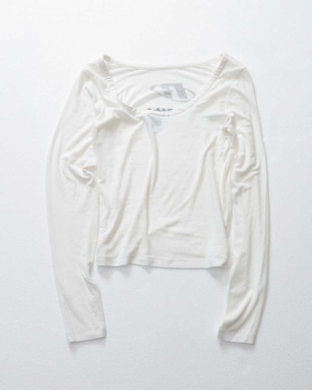 ＜RCW-25736＞Wmns Rib Jersey  L/ST Back Open T