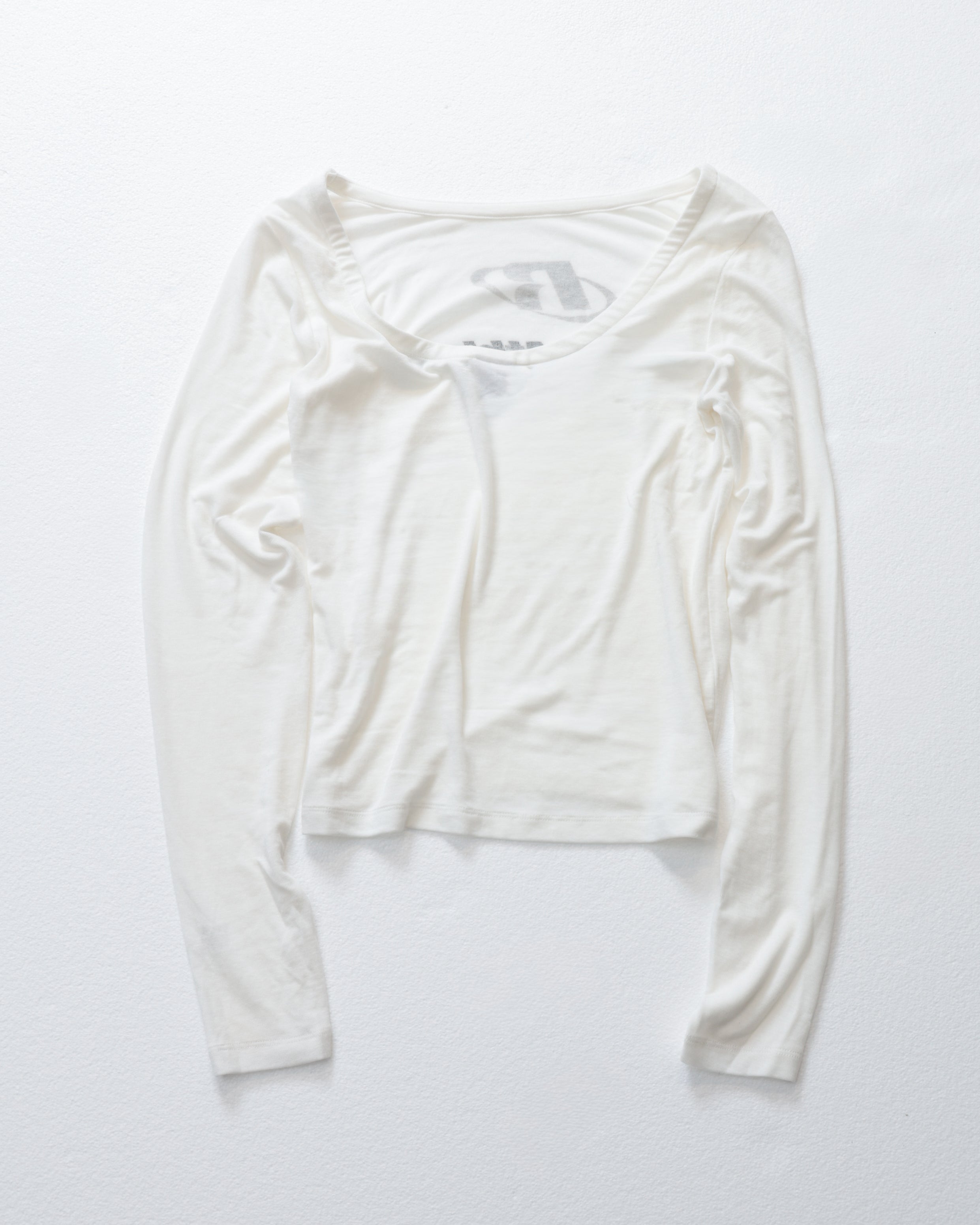 ＜RCW-25736＞Wmns Rib Jersey  L/ST Back Open T