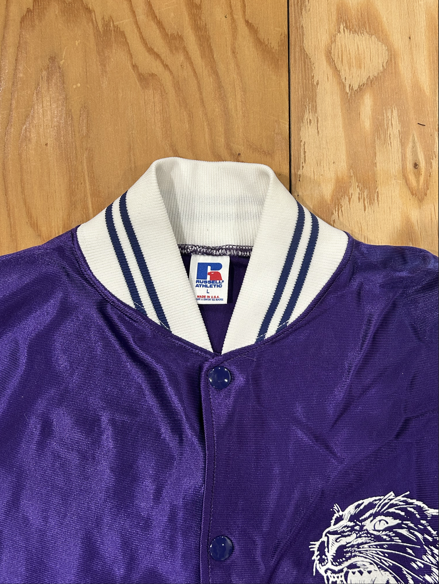 VINTAGE ITEM ＜VTG-08＞RUSSELL ATHLETIC KANSAS UNIVERSITY STADIUM JACKET
