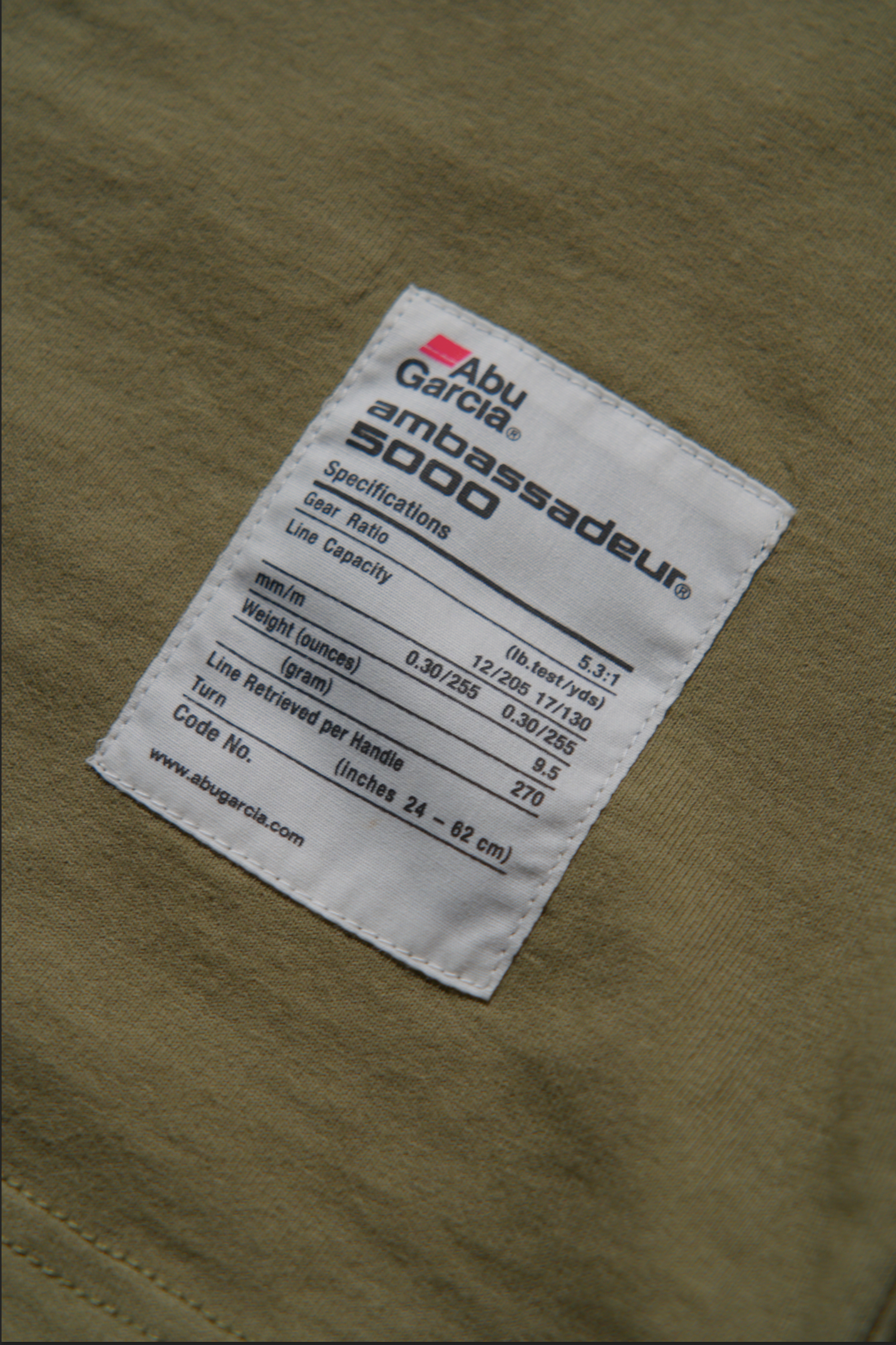 ＜AGC#26719＞7.5oz O.E. Cotton 'Abu Garcia' Logo T