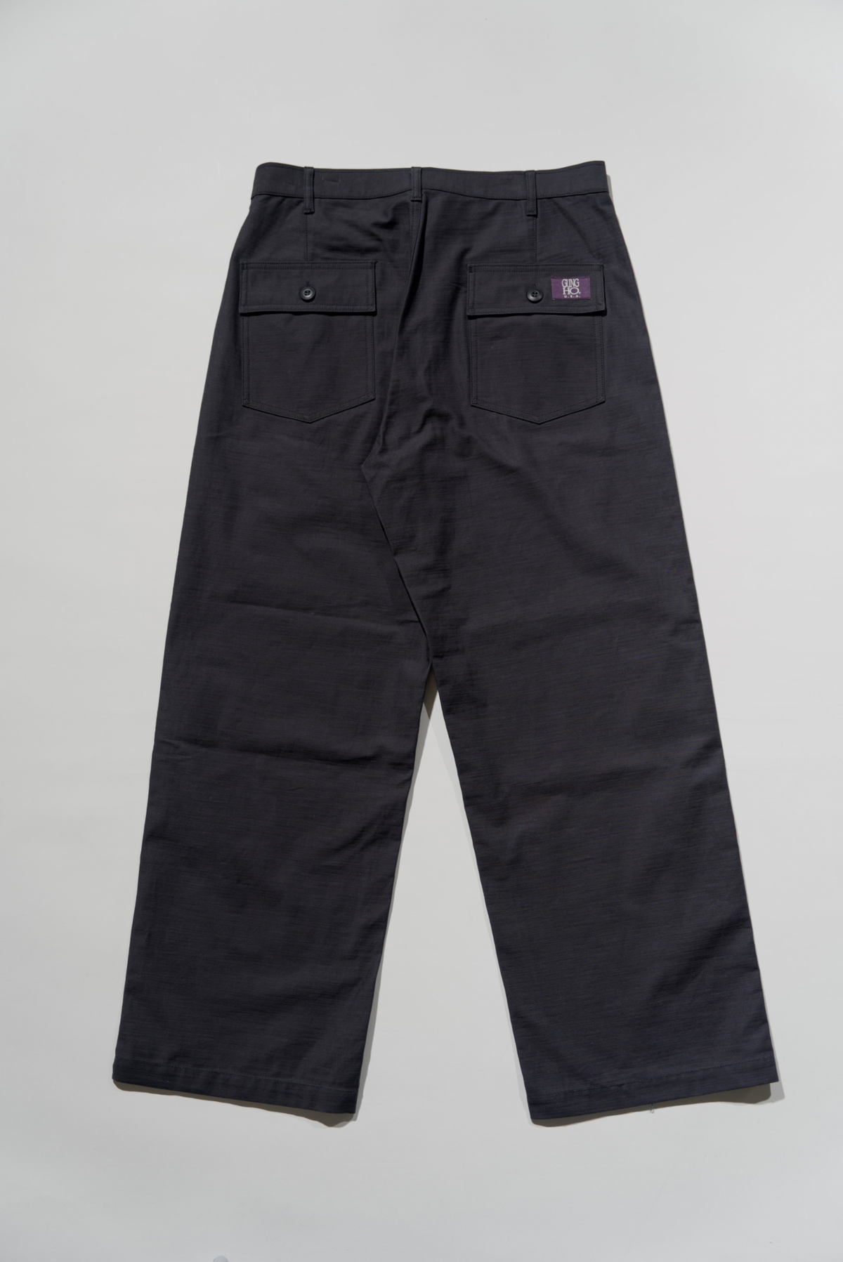 ＜GHI#26552＞ Back Satin Fatigue Pants 'BAGGY'
