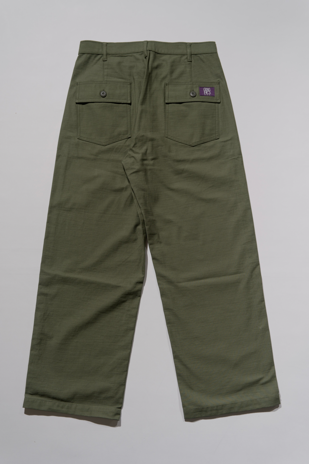 ＜GHI#26552＞ Back Satin Fatigue Pants 'BAGGY'